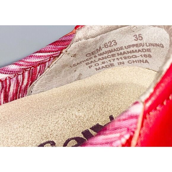 Alegria Shoes Red Mary Jane Slip On Sneaker Stretch Comfort Cushion Y2K 35/5-5.5 - Picture 12 of 15